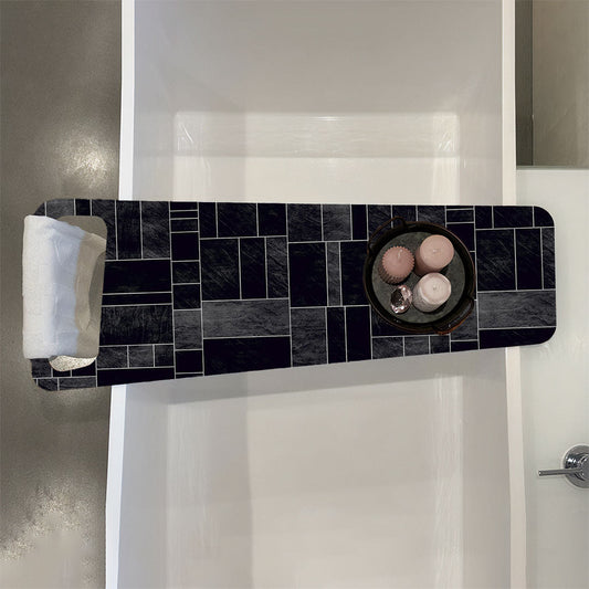 Fliesen Slate, Badewannenablage Alu-Verbund 6mm - duschrückwand-platten.de