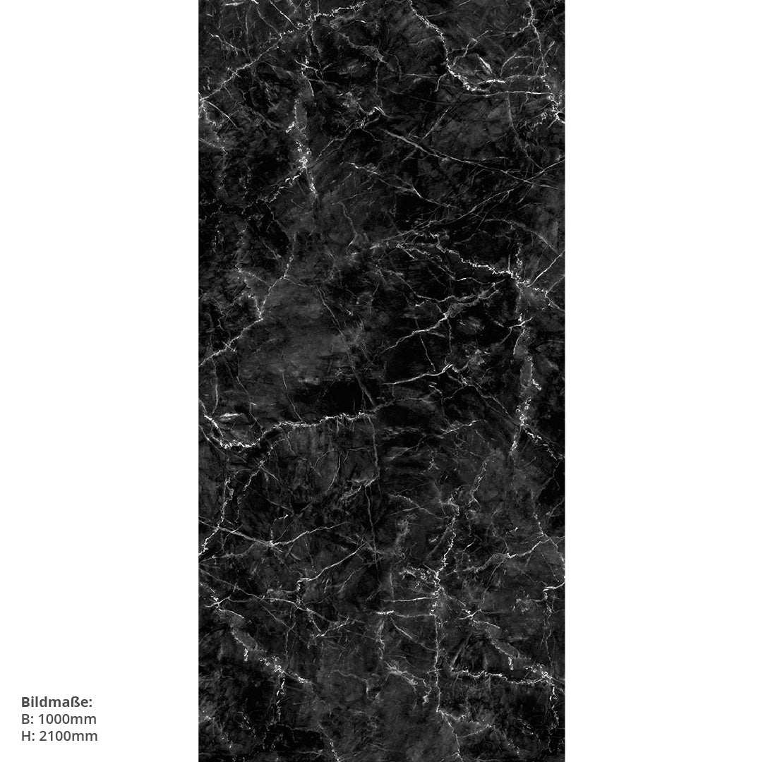 Marmor Dark, fugenlose Wandpaneele aus Alu-Verbund 3mm, Duschrückwand - duschrückwand-platten.de