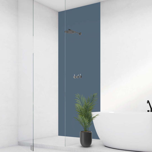 Taubenblau, fugenlose Wandpaneele aus Alu-Verbund 3mm, Duschrückwand - duschrückwand-platten.de
