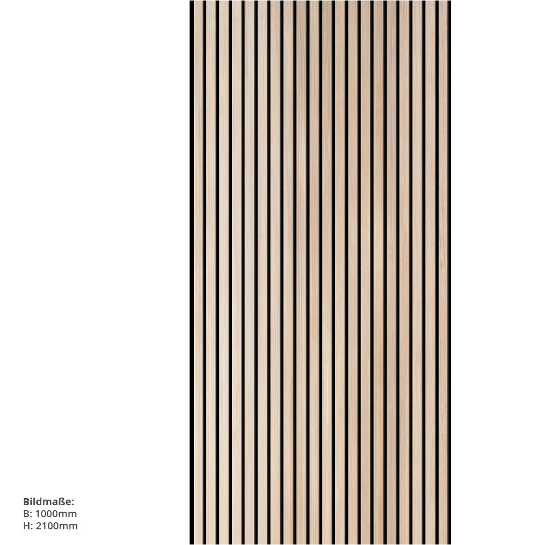 Holzoptik Streifen, fugenlose Wandpaneele aus Alu-Verbund 3mm, Duschrückwand - duschrückwand-platten.de