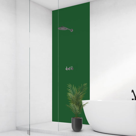 Smaragdgrün, fugenlose Wandpaneele aus Alu-Verbund 3mm, Duschrückwand - duschrückwand-platten.de